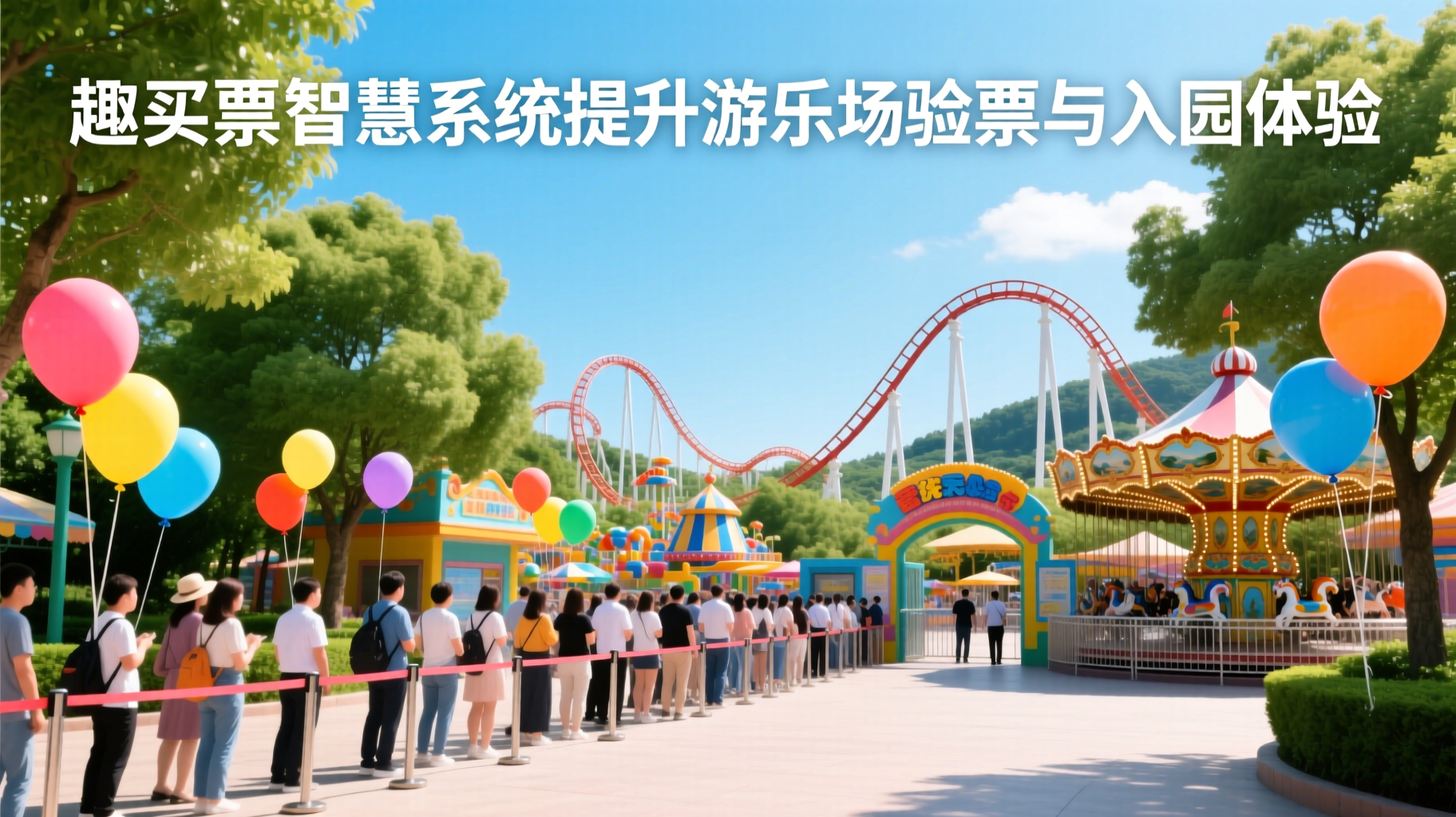 游乐场验票入园不用愁！趣买票票务系统让通行更顺畅、游玩更尽兴！