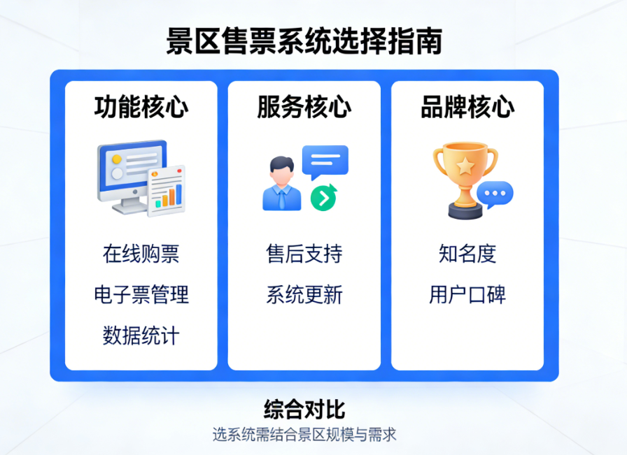 景区售票系统怎么选？功能、服务、品牌是核心