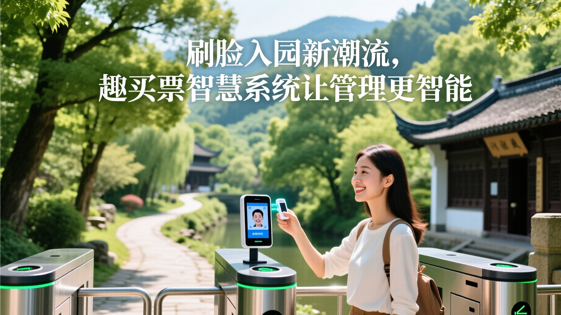 刷脸入园新潮流，趣买票智慧系统让管理更智能